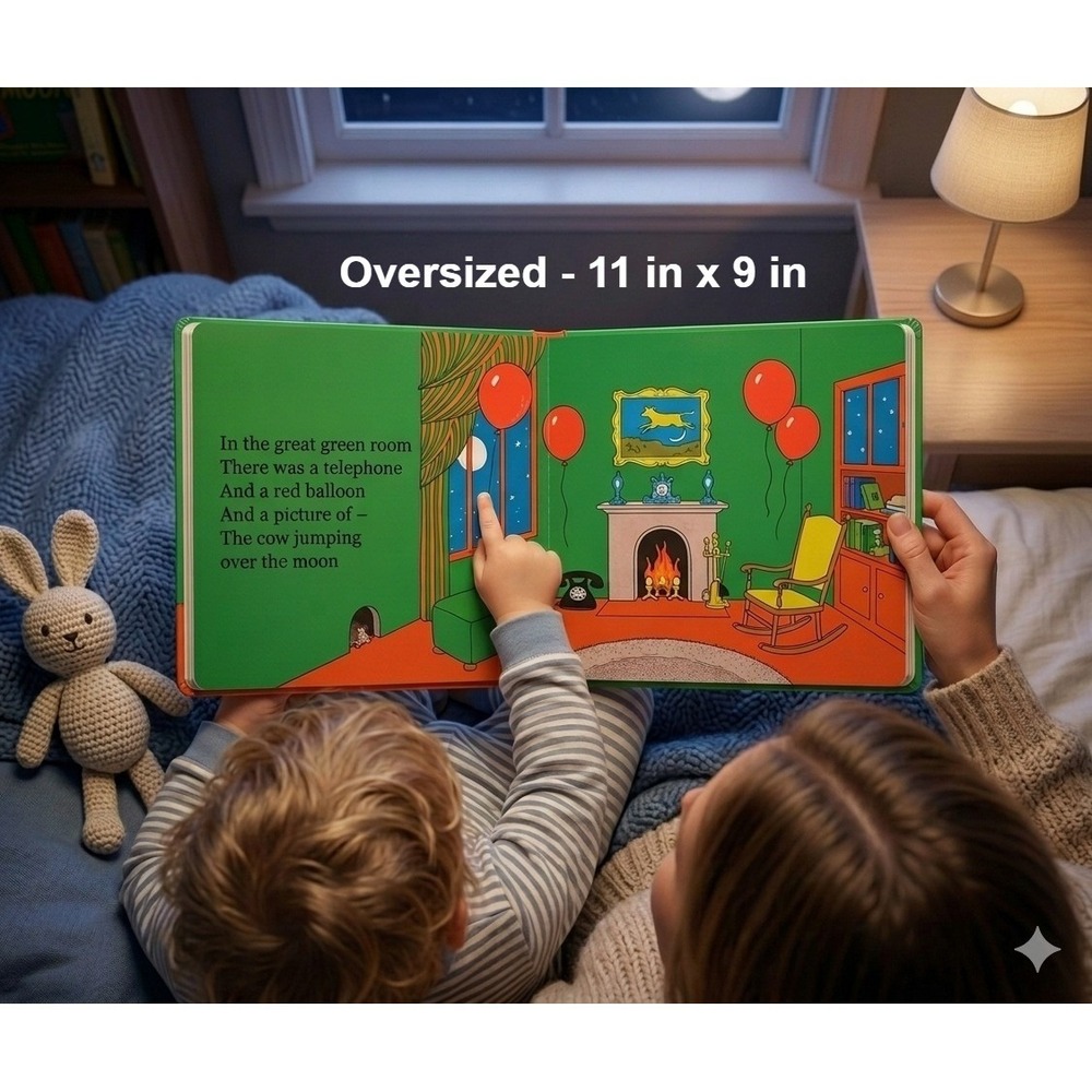 Goodnight Moon Lap Edition Board Book Oversized Large Margaret Wise Brown Gift